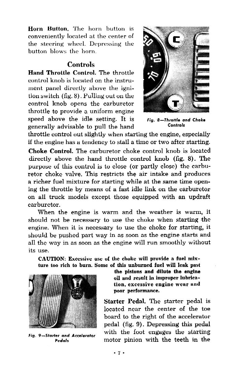 1952 Chevrolet Trucks Operators Manual Page 49